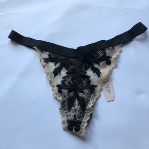 Victoria secret embroidered thing nwt
